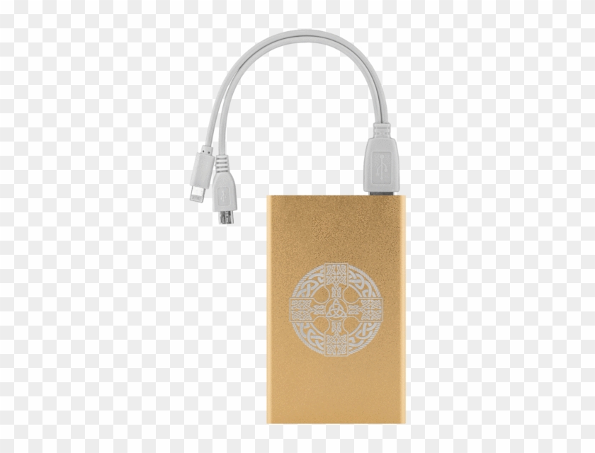 Celtic Cross Shield Power Bank - Battery Charger Clipart