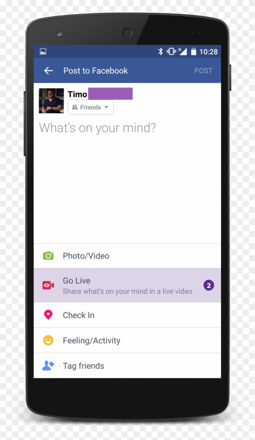 Then Tap The "go Live" Option - Google Inbox Android Clipart