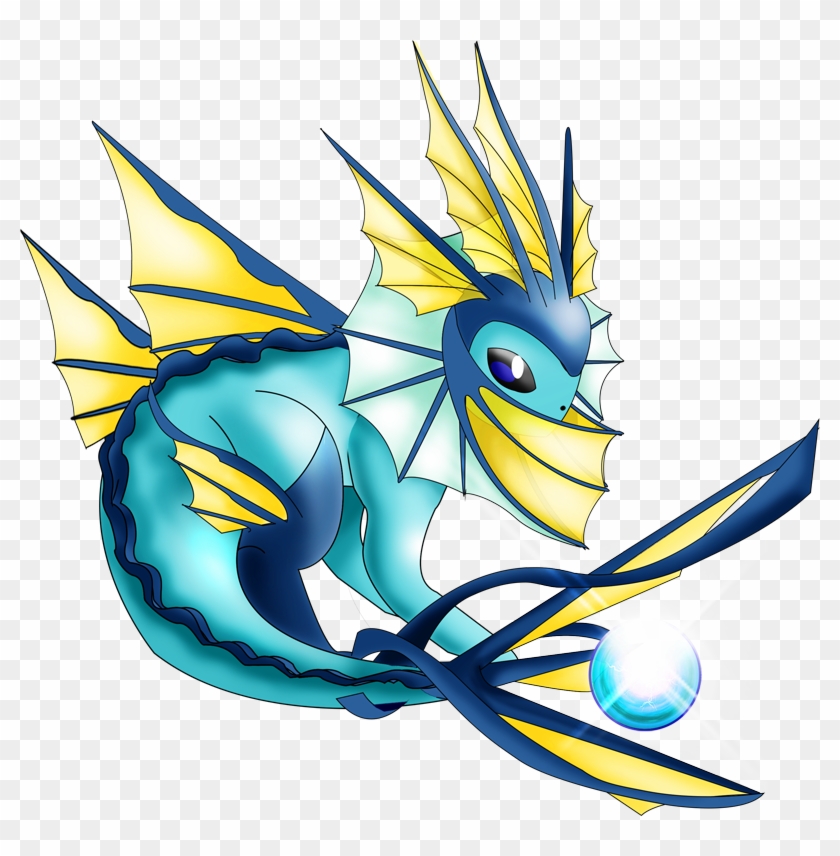 Pokemon 10134 Shiny Mega Vaporeon Pokedex - Imagenes De Mega Vaporeon Clipart #700099