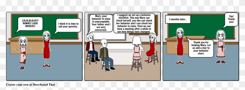 Talking To The Parents - Cartoon Clipart