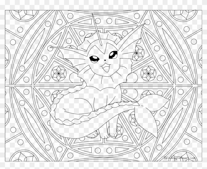 Vaporeon - Pokemon Colouring Pages For Adult Clipart #700207