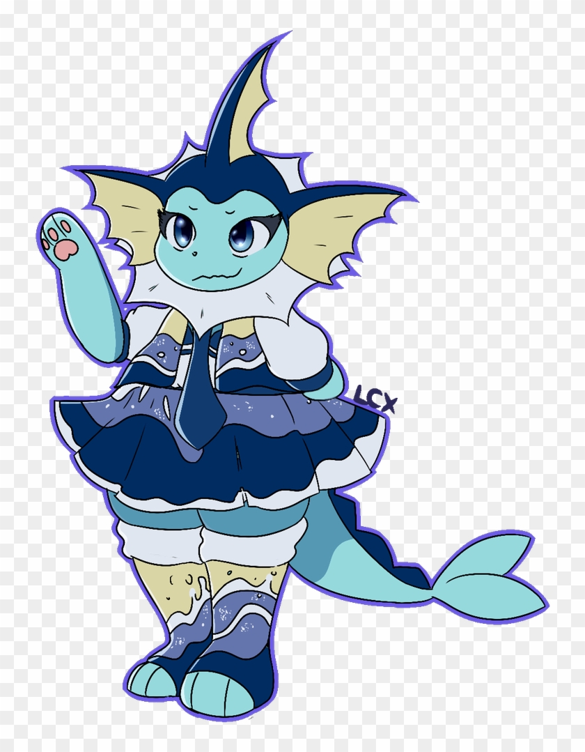 Vellen On Twitter - Vaporeon In A Dress Clipart