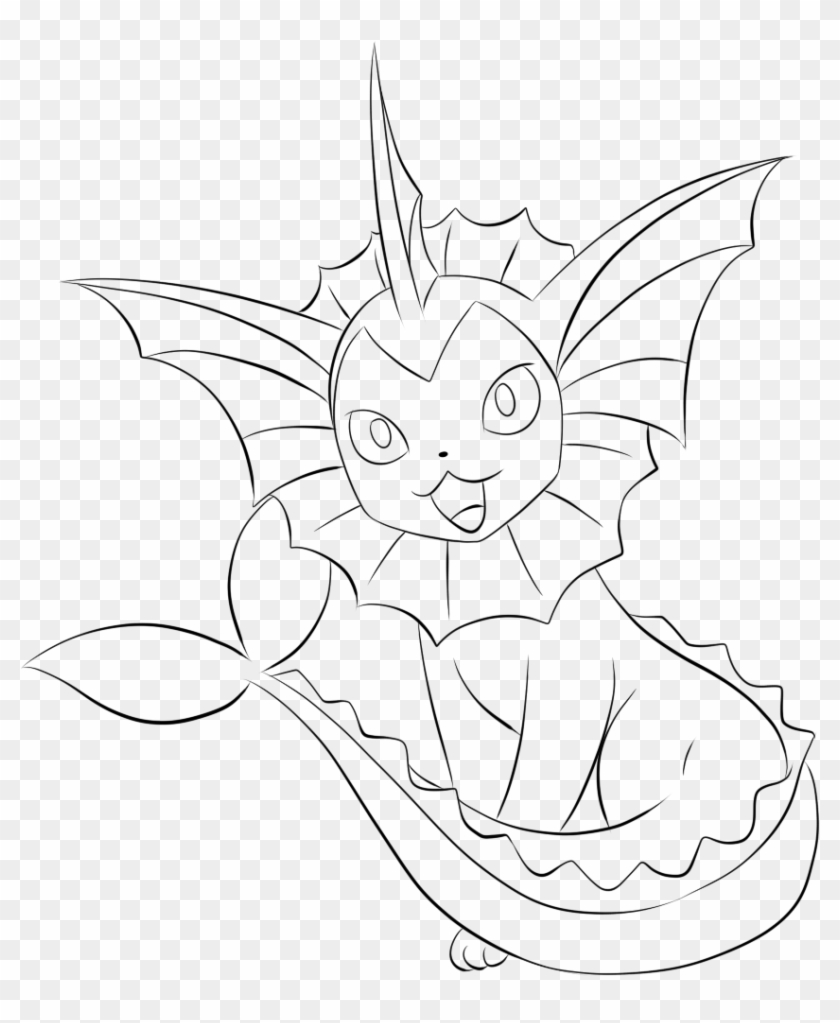 Page For Kids Pinterest Craft - Vaporeon Black And White Head Clipart #700658