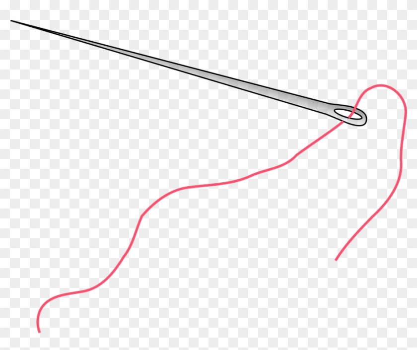 Sewing Needle Png Hd - Иголка С Ниткой Png Clipart #701068