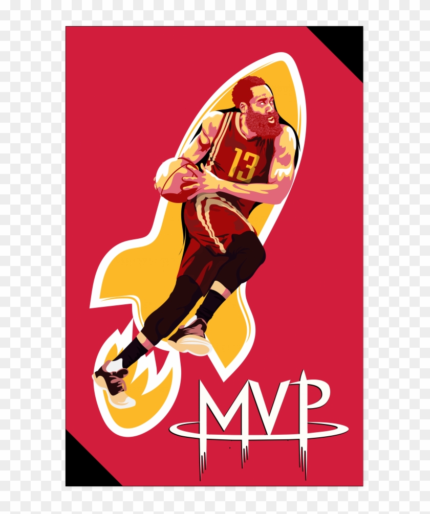 James Harden Mvp Art Poster Tee Wise - James Harden Mvp Art Clipart
