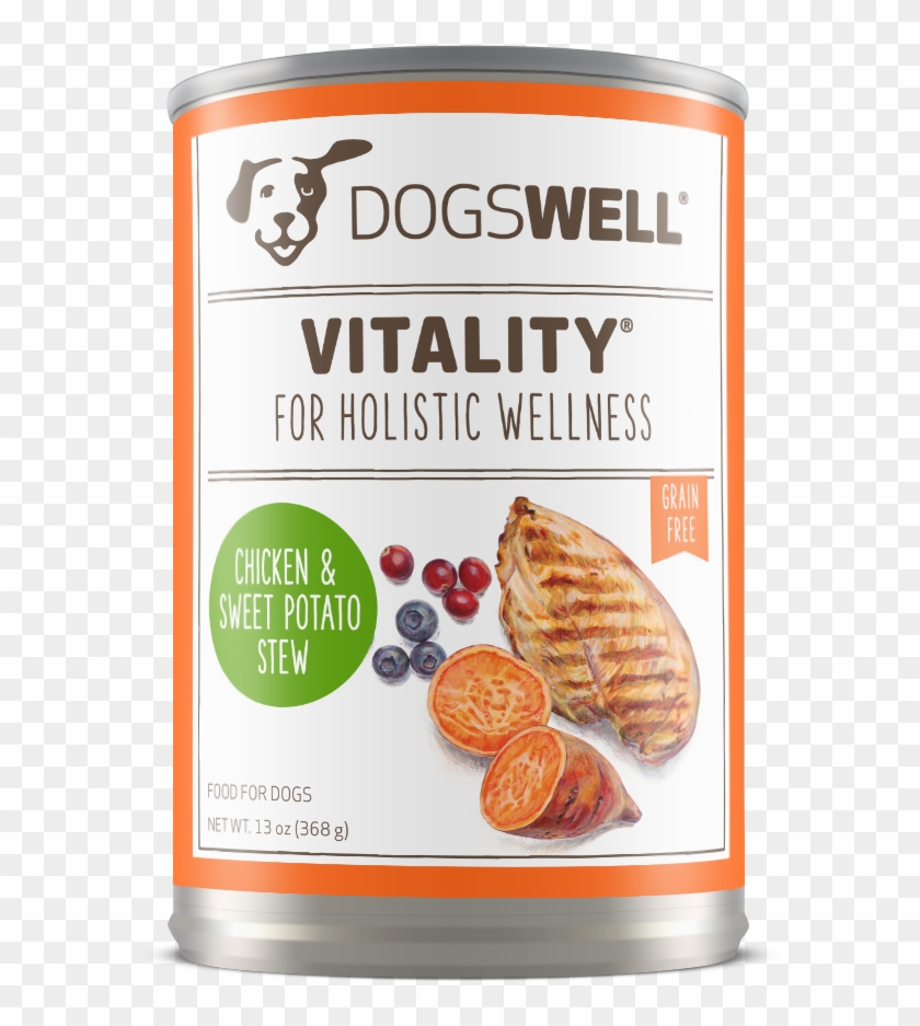 Vitality Chicken And Sweet Potato Canned Dog Food - Dog Food Clipart #701510