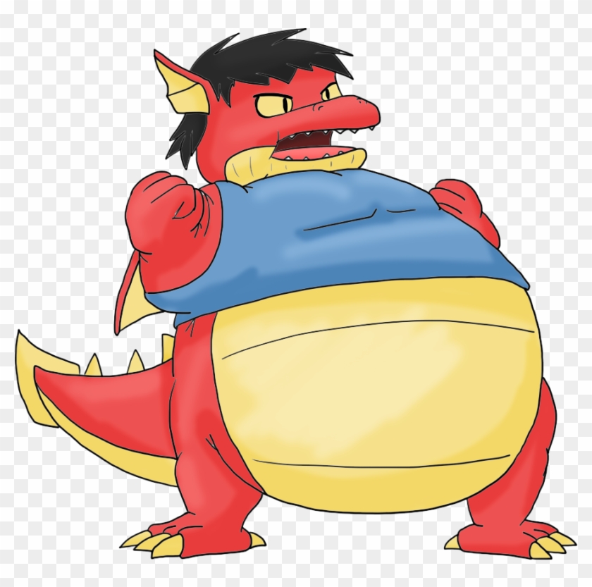 Dan The Fat Red Dragon By Capo16 By Juacoproductionsarts - Dragons Fat Cartoons Clipart