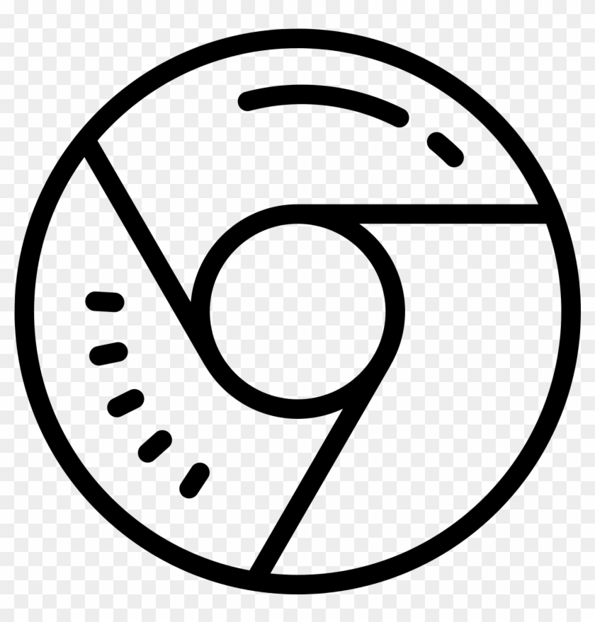 Free Chrome Ruler Icon - Google Chrome Icon White Png Clipart