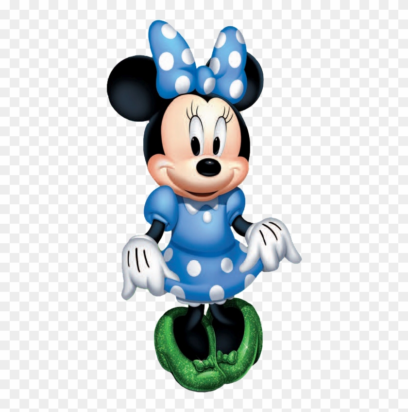 Disney On Ice Mickey And Gang In A Boat - Minnie Mouse With Blue Bow Clipart