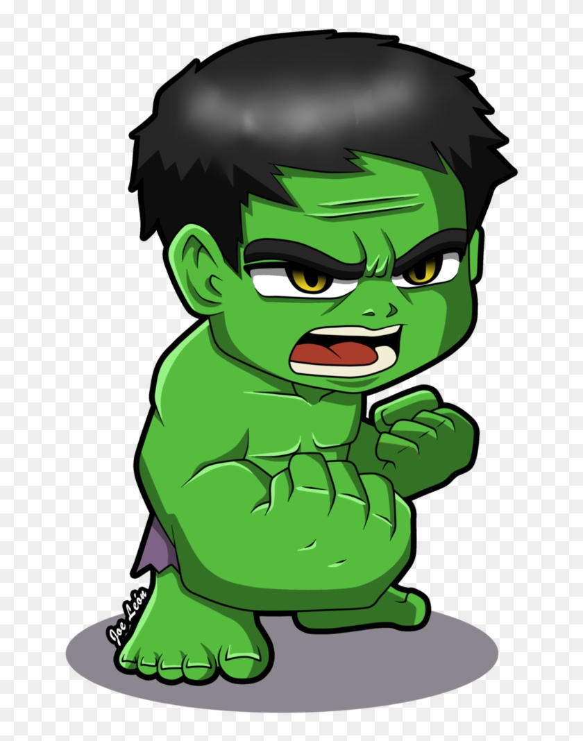 Hulk Chibi Png - Hulk Cartoon Png Clipart #702634