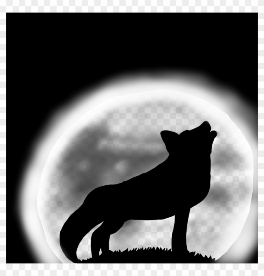 Images Drawings Of Wolves Howling At The Moon In Pencil - Animated Wolf Howling At The Moon Clipart #702862