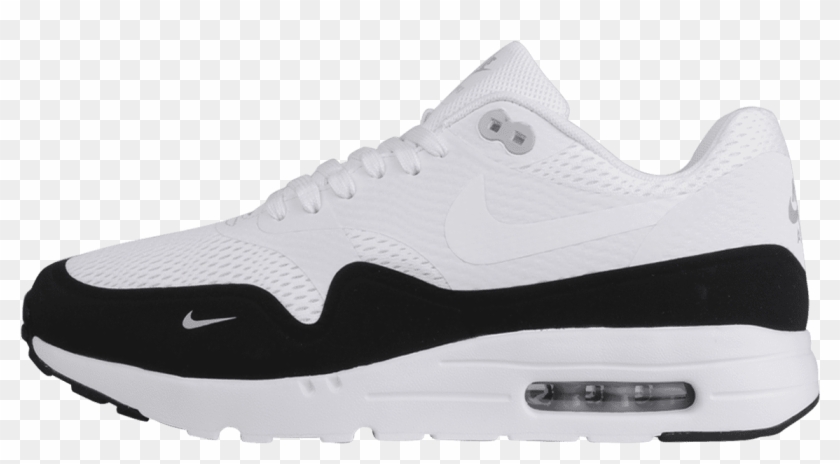 Nike Air Max 1 Ultra Essential White / White / Black - Sneakers Clipart #703035