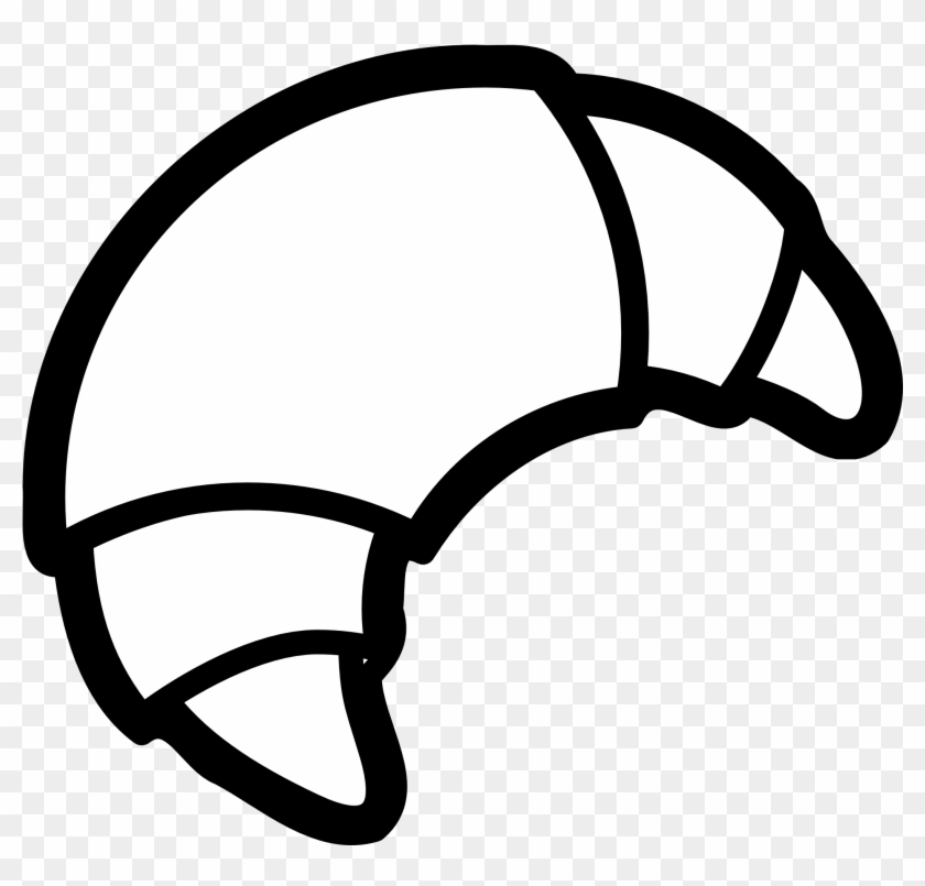 2555 X 2555 8 - Croissant Clipart Black And White - Png Download #703080