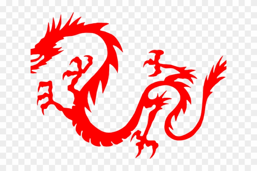 Chinese Red Dragon Clipart - Png Download #703143