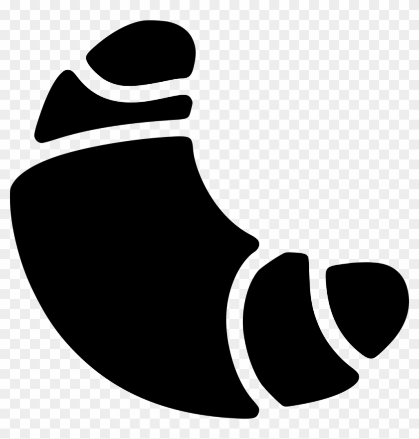 Png File Svg - Croissant Silhouette Png Clipart #703301