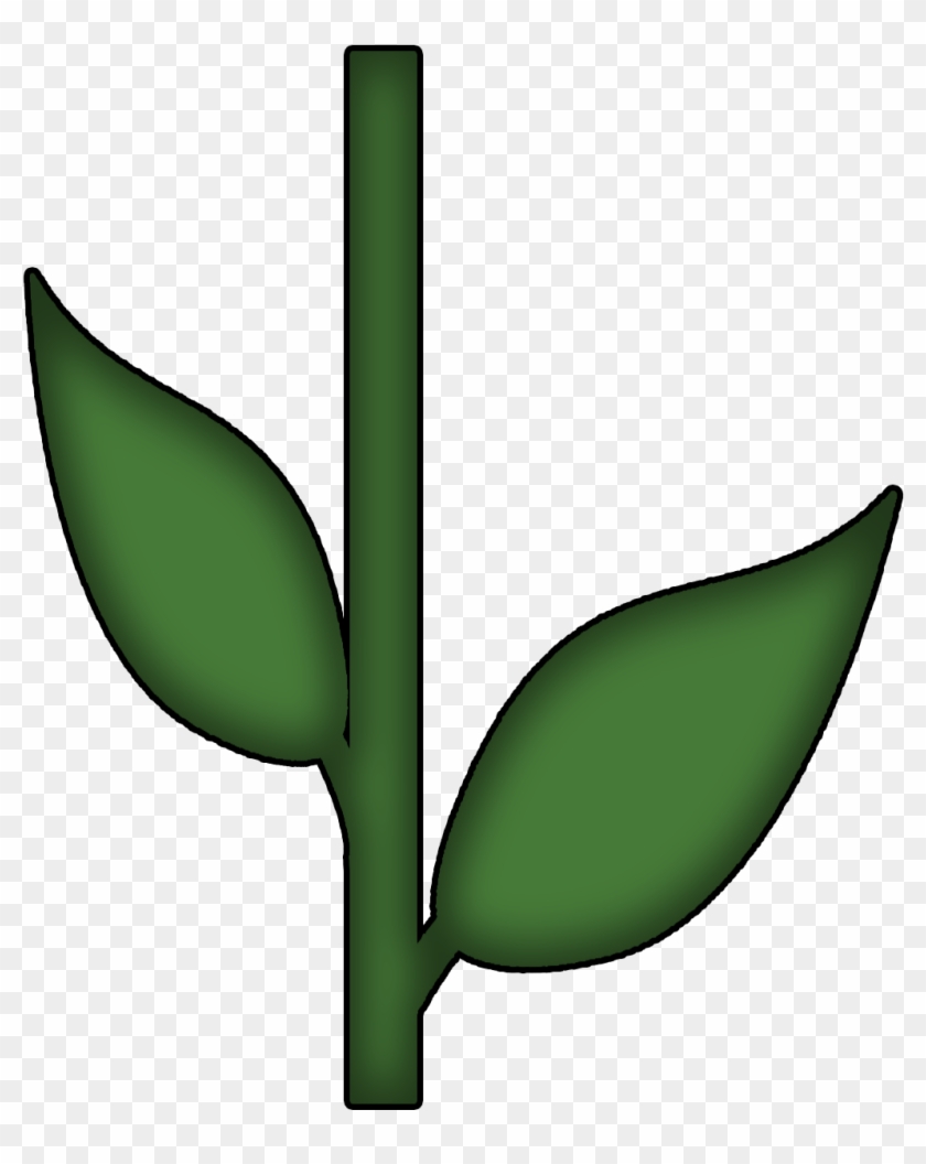 28 Collection Of Flower Stem Clipart - Flower Stem And Leaf - Png Download