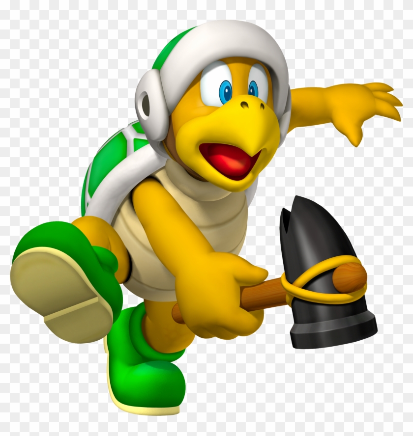 Hammer Bros Nsmb Ds Official Art Render - Mario Bros Hammer Bro Clipart