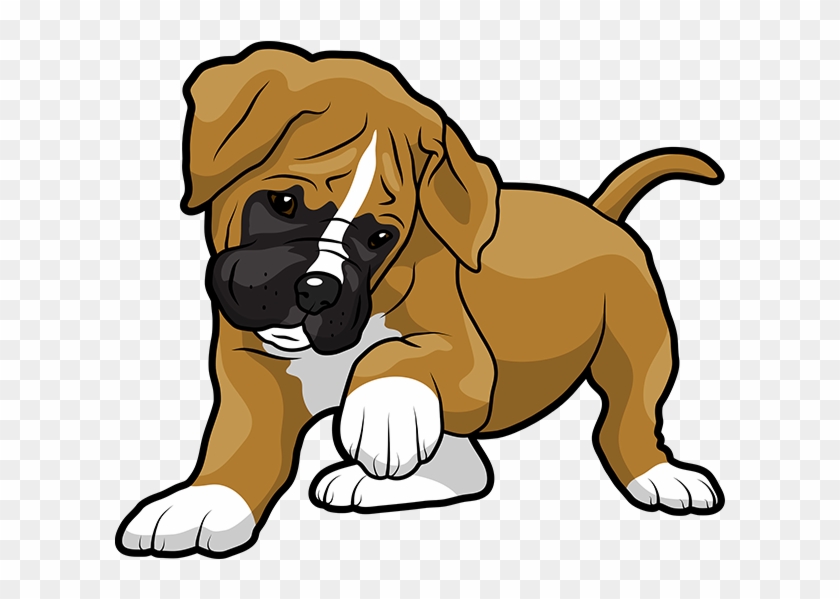 Boxer Emoji & Stickers Messages Sticker-2 - Cute Boxer Puppy Drawings Clipart