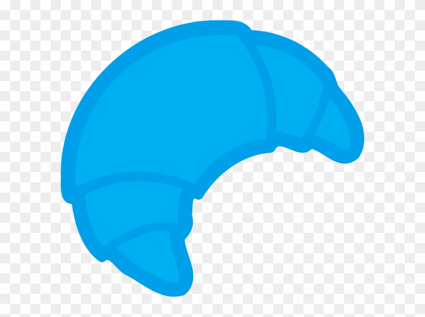 Blue Croissant Svg Clip Arts 600 X 546 Px - Png Download #704246