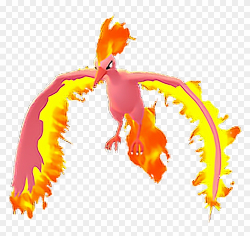 Pokemon Sticker - Shiny Moltres Pokemon Go Clipart