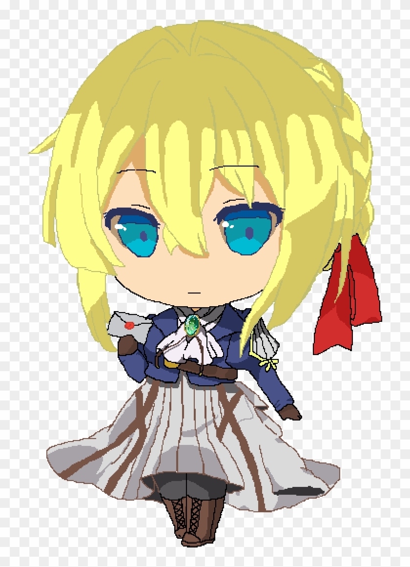 Chibi Violet Evergarden - Violet Evergarden Chibi Clipart
