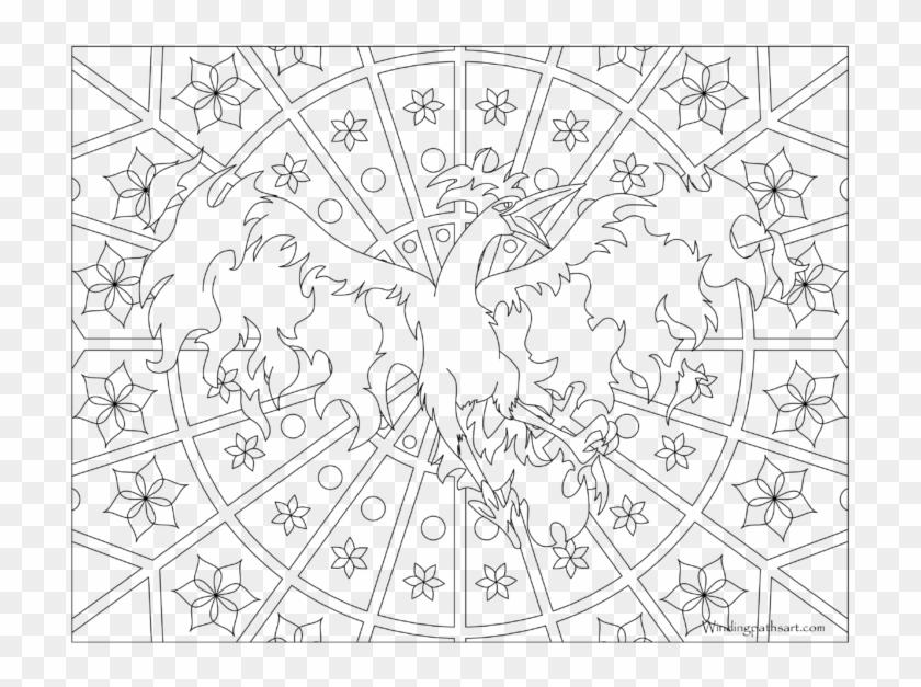 Adult Pokemon Coloring Page Moltres - Hard Pokemon Coloring Pages Clipart #704472