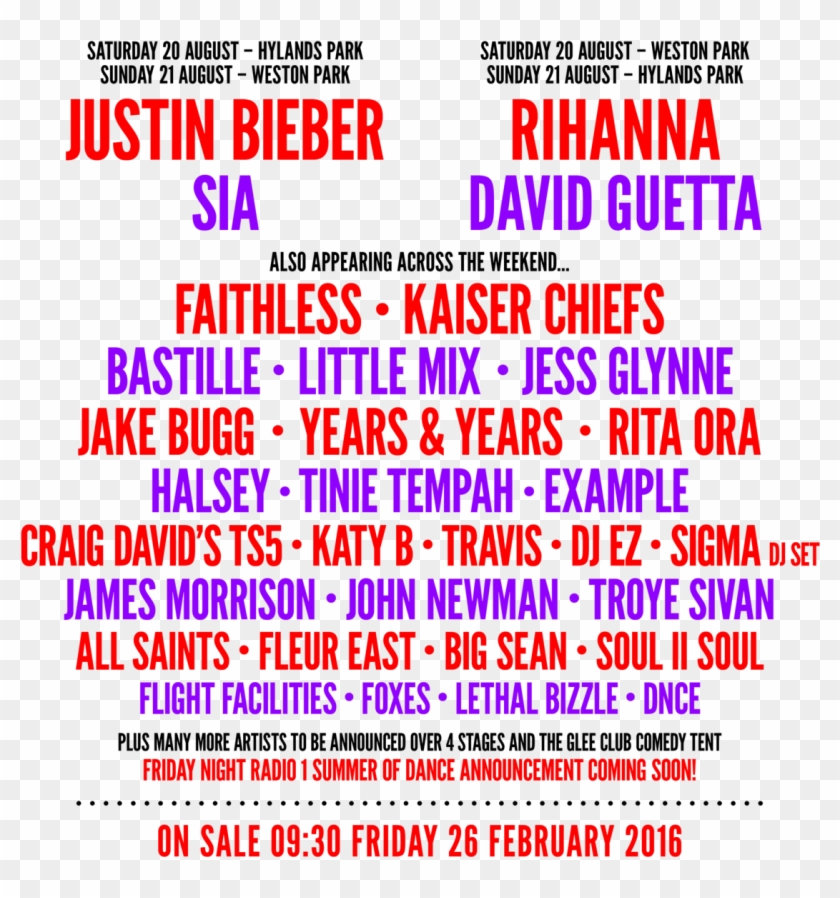 V Festival 2016 Lineup - V Festival Saturday Line Up Clipart #704728