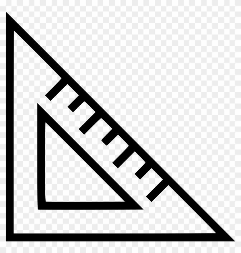 Pencil Icon Edit And Delete Icons Free Transparent - Triangle Ruler Vector Png Clipart