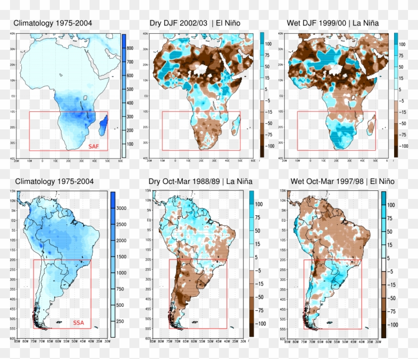 Unusual Past Dry And Wet Rainy Seasons Over Southern - Climate Change South America Jet Stream Clipart #704968