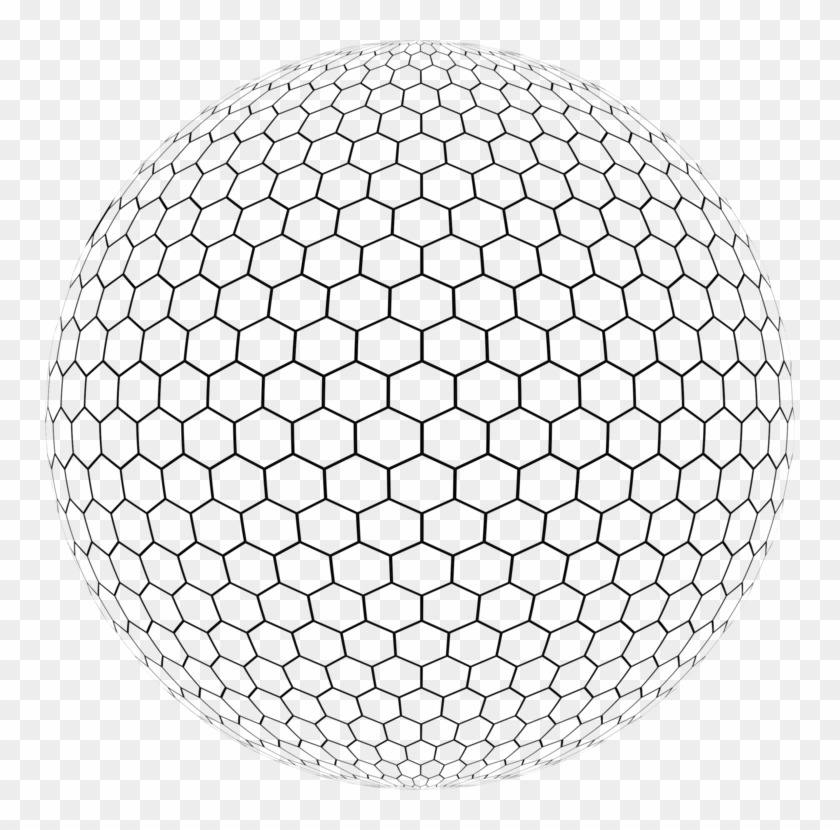 Hexagonal Tiling Sphere Hex Map Geometry - Hexagonal Sphere Clipart