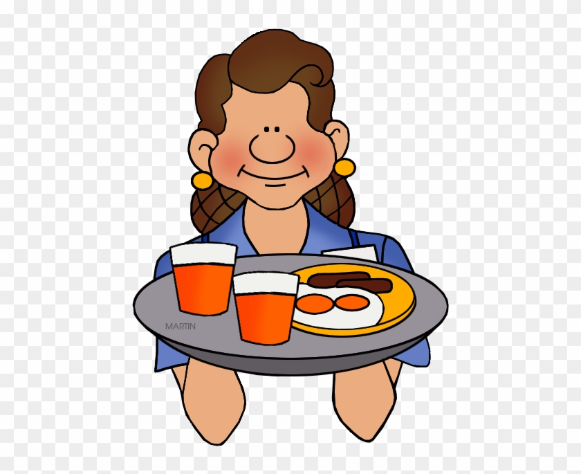 Pendent Clipart Waiter - Serve The Food Clipart - Png Download #705092