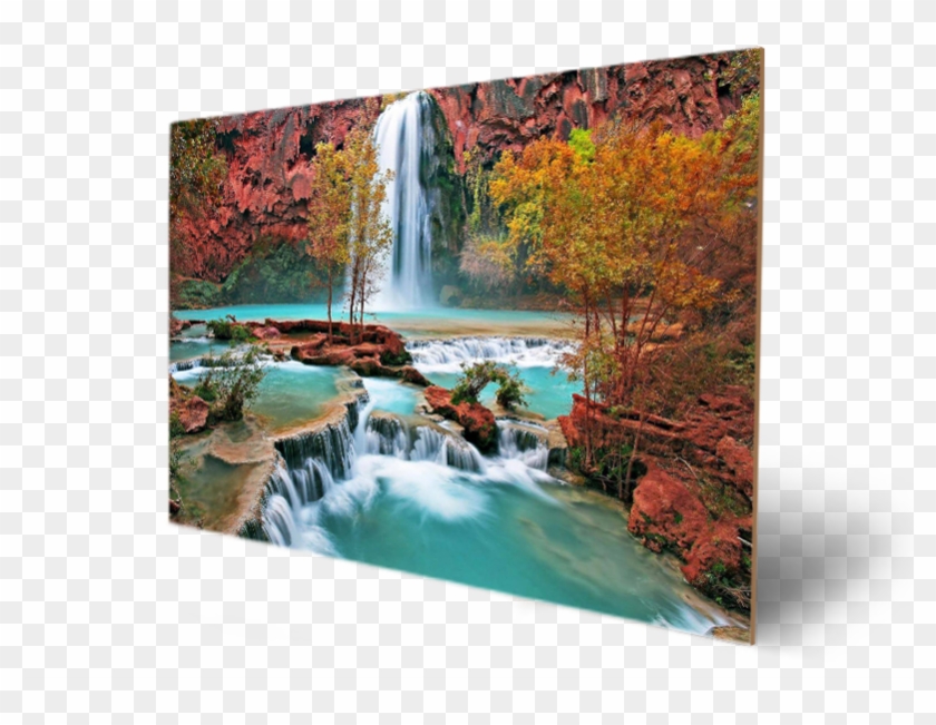 Mount Roraima Waterfall South America - Nature Art Original Landscape Paintings Clipart