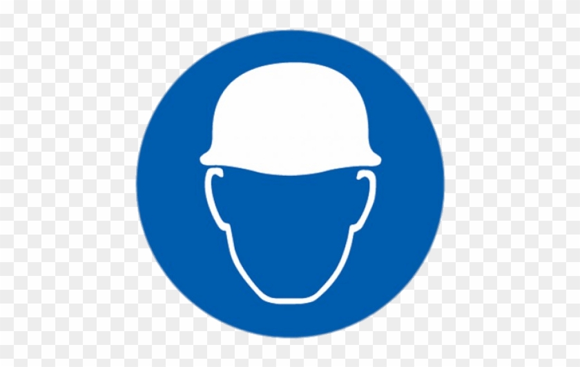 Head Protection Symbol - Safety Helmet Sign Clipart #705544