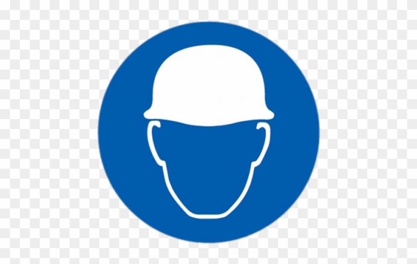Head Protection Symbol - Safety Helmet Sign Clipart
