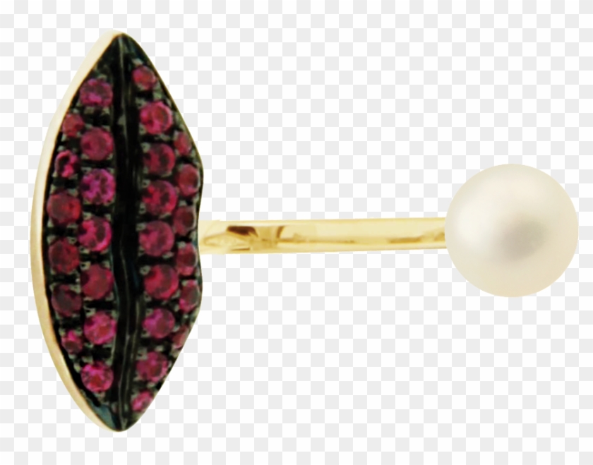 Lips Piercing Ring - Earrings Clipart #705719