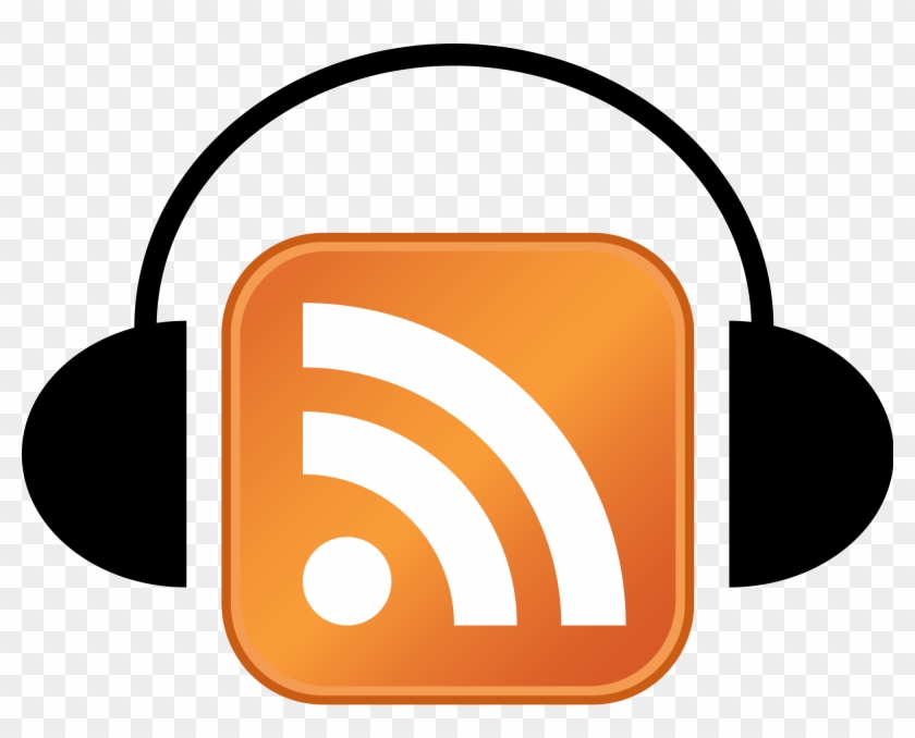 File - Feed-icon Headphones - Svg - Podcast Headphones Png Logo Clipart