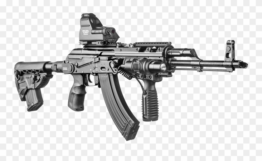 Приклад Телескопический Складной Для Акмс Fab Defense - Fab Defense Ak 47 Clipart #706115