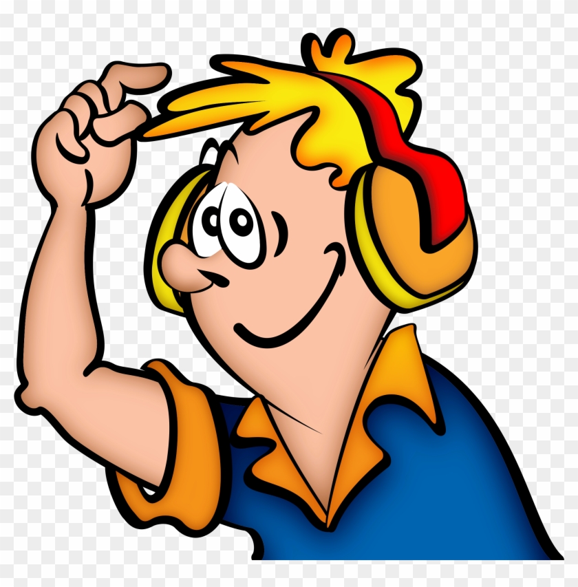 This Free Icons Png Design Of Boy With Headphone Clipart #706116