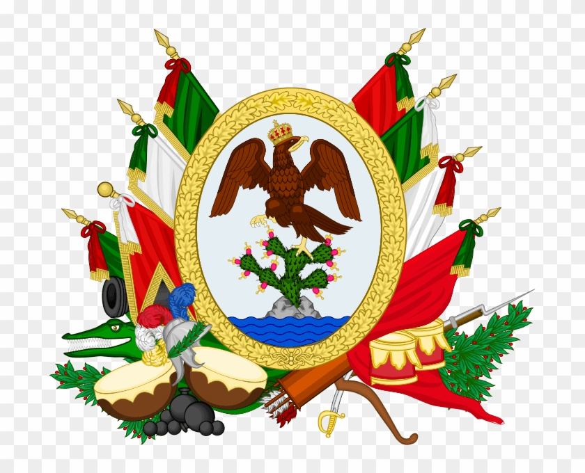 Archivosello De Gobierno Del Primer Imperio Mexicano - First Flag Of Mexico Clipart #706389