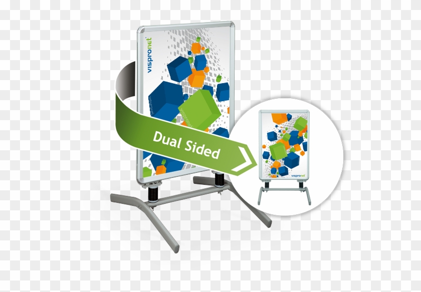 Sidewalk Sign With Stand Includes 2 Custom Posters - Graphic Design Clipart #706586