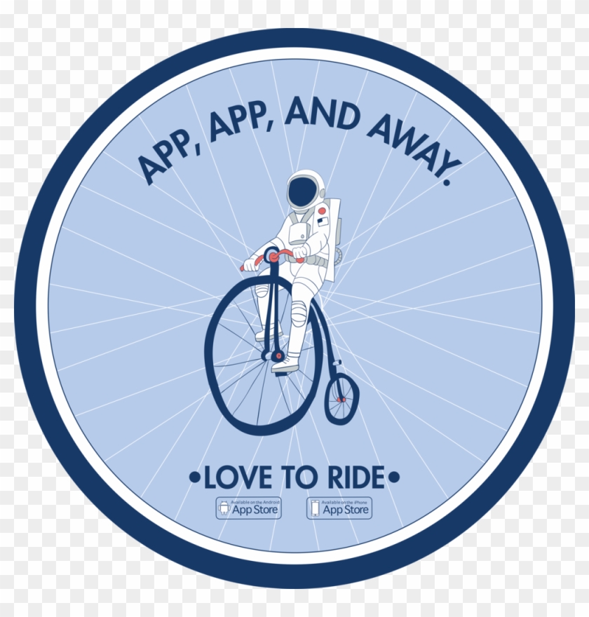 Astronaut Final Sidewalk - Hybrid Bicycle Clipart