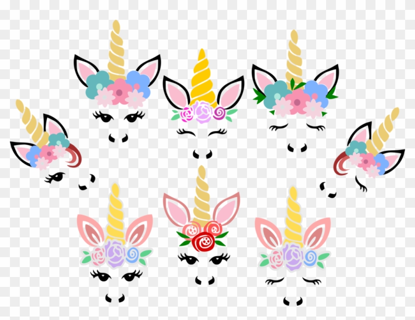 Face Svg Cut Files - Free Unicorn Faces Svg Clipart