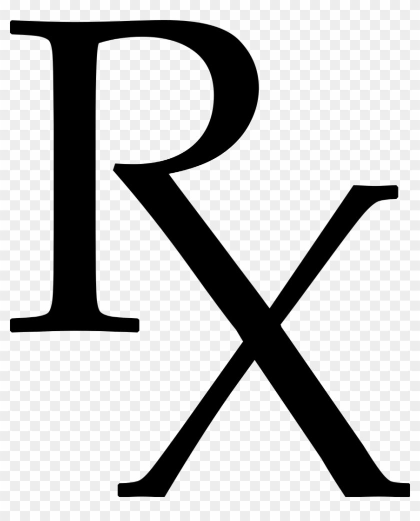 Pharmacy Rx Symbol Used On Prescriptions - Rx Pharmacy Clipart #707346