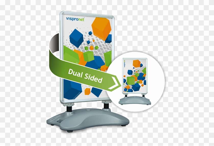 Sidewalk Sign With Water Base Including Two Custom - Gadget Clipart