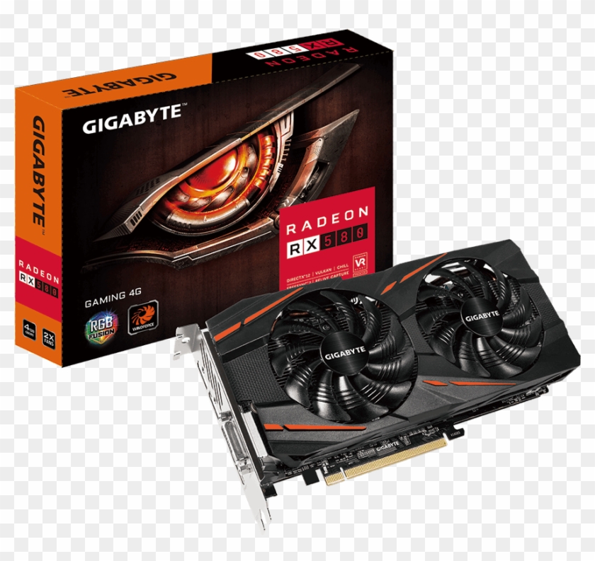 Radeon™ Rx 580 Gaming 4g - Gigabyte Radeon Rx 570 4gb Gaming 4g Clipart #707707