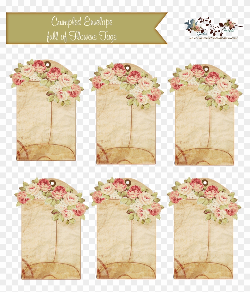 Free Pretty Spring Tags Printable Tags, Printable Paper, - Free Printable Tags Vintage Clipart #707809