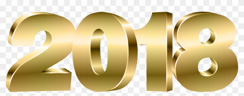 2018 Gold Png Clipart Image - 2018 With Transparent Background