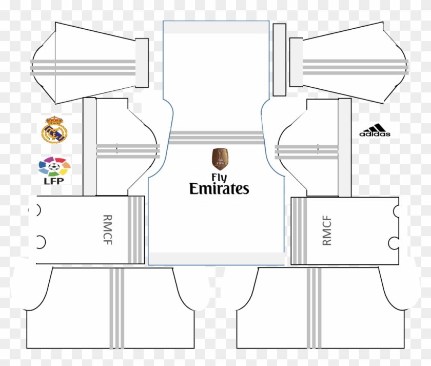 Real Madrid Jersey - Real Madrid Open Jersey Clipart #708460
