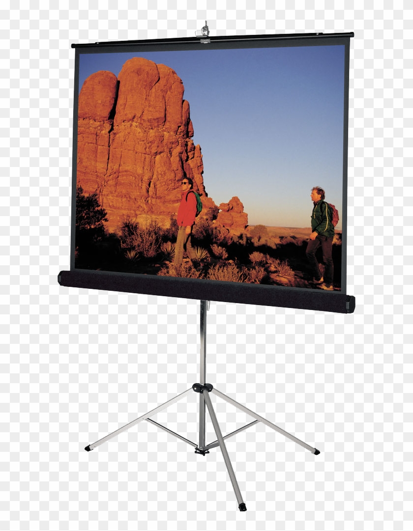 Da-lite Picture King Projection Screen With Tripod Clipart