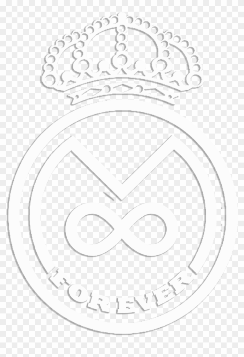 Real Madrid For Ever White Logo 2016 By A8wassel - Circle Clipart #708936